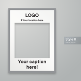 Customisable Selfie Frame Bespoke Corporate Own Logo Business effect